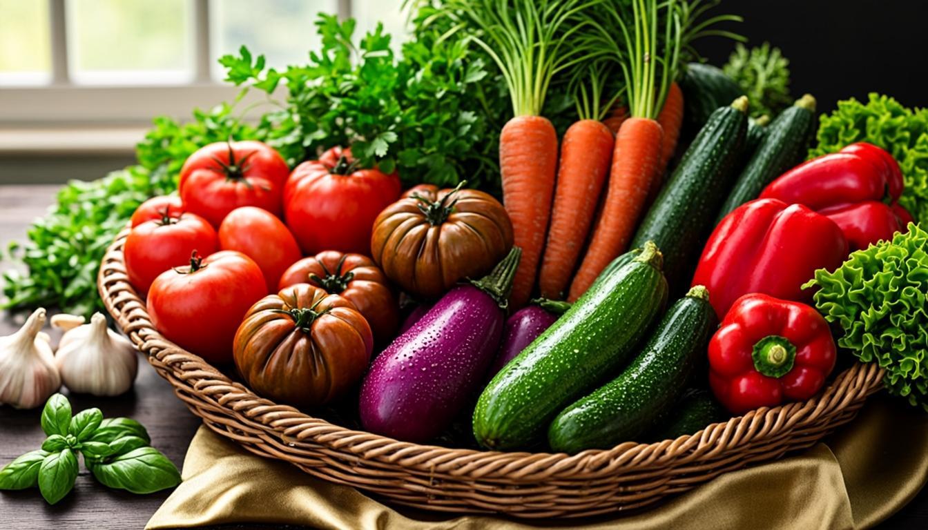 Paniers de légumes bio halal
