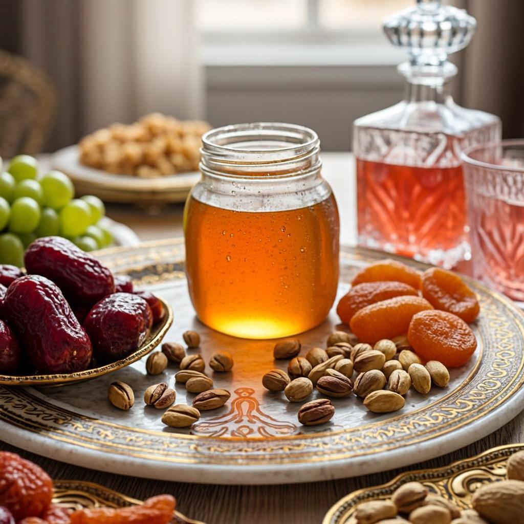 Miel et dattes premium halal