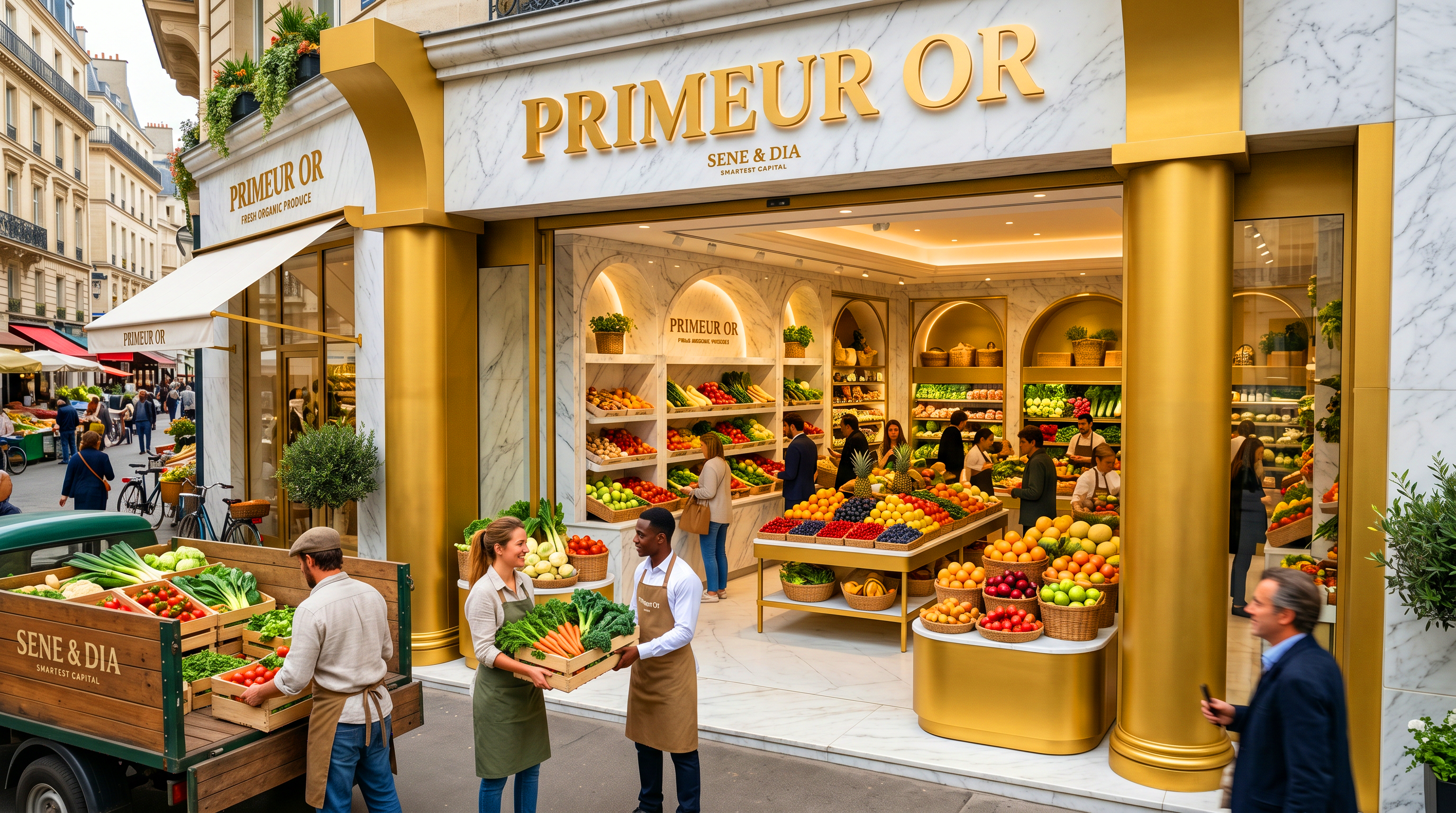 Supermarché Primeur Or à Smartest Capital, Ndiamsyl Peye, Sénégal