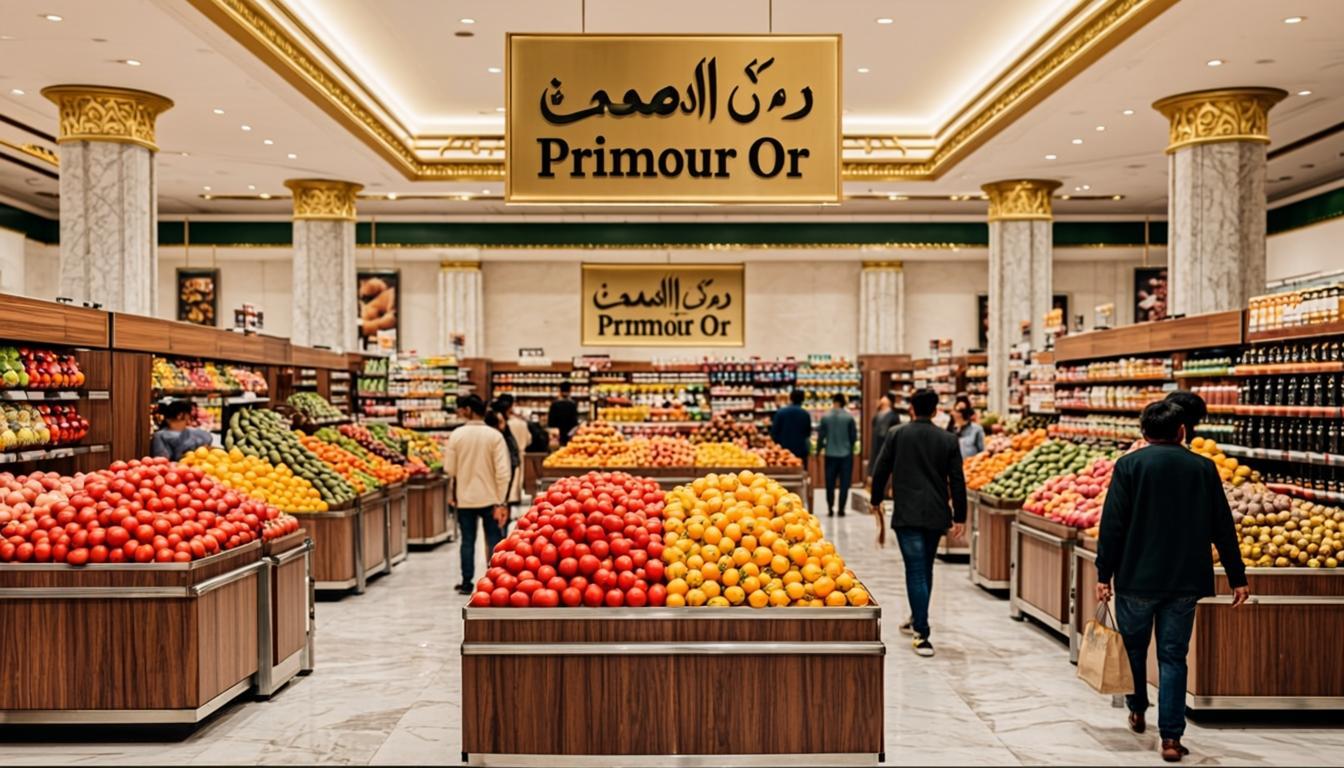 Intérieur du supermarché Primeur Or à Smartest Capital